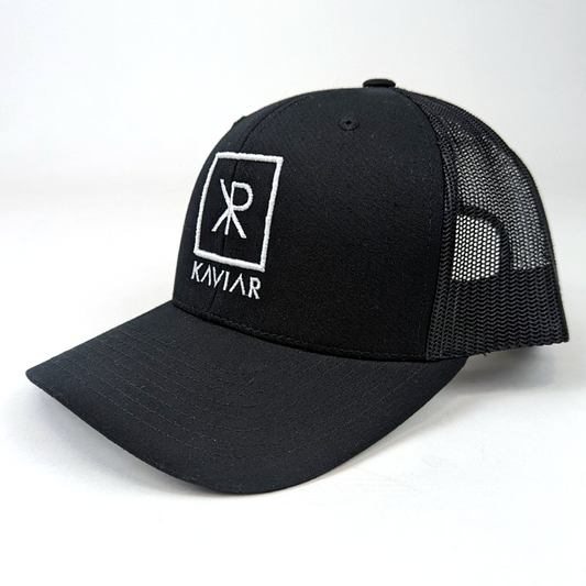 Kaviar - Black Retro Trucker Hat