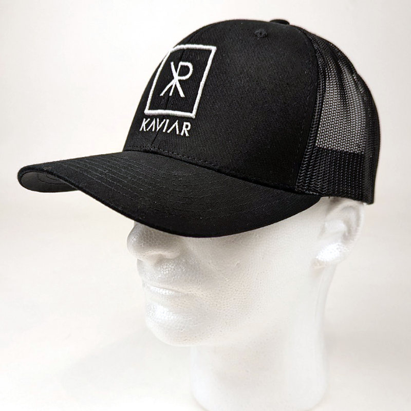 Kaviar - Black Retro Trucker Hat
