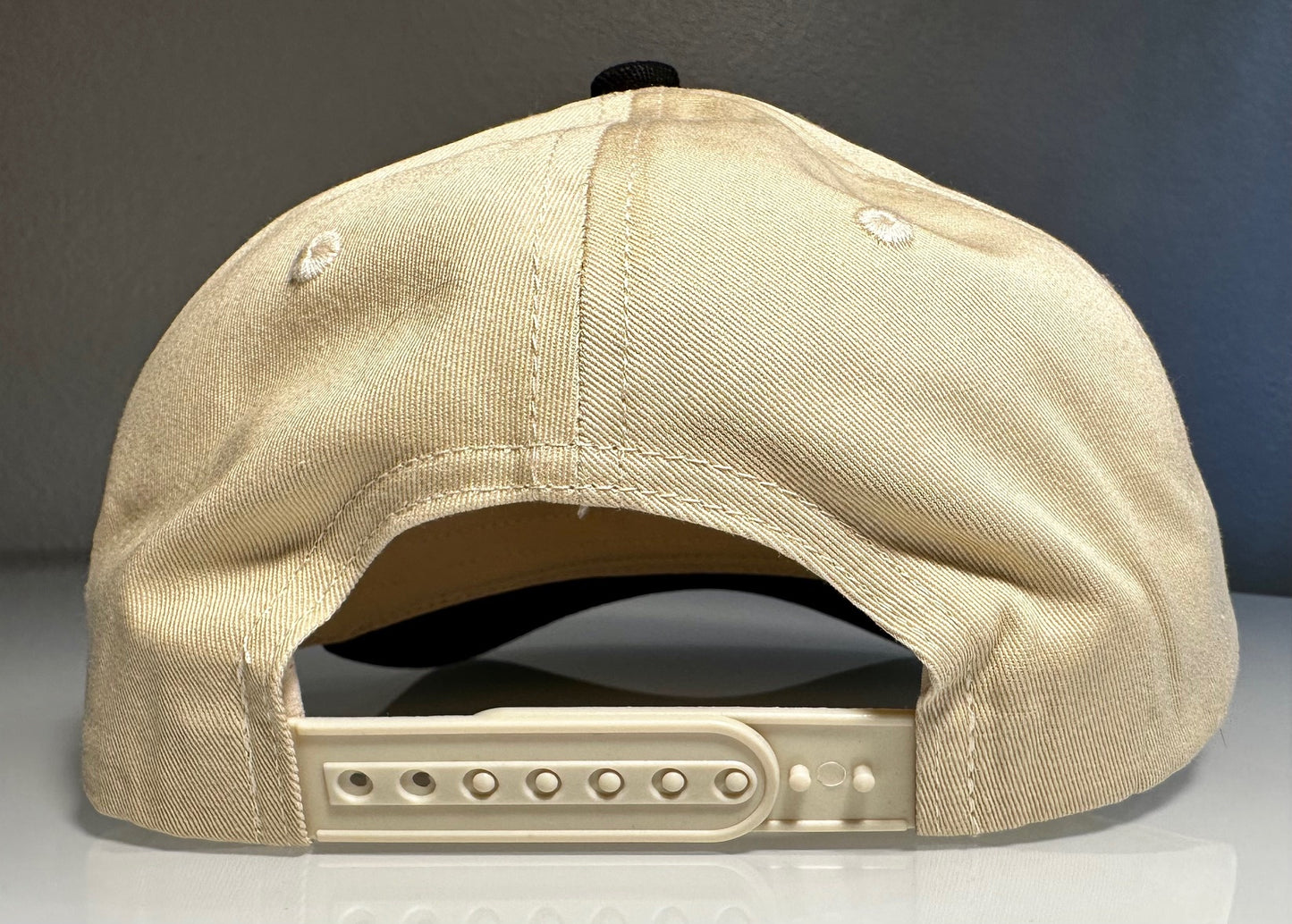Kaviar - *Limited Edition* Black & Beige Upside-down Logo 3D Puff Embroidered Hat