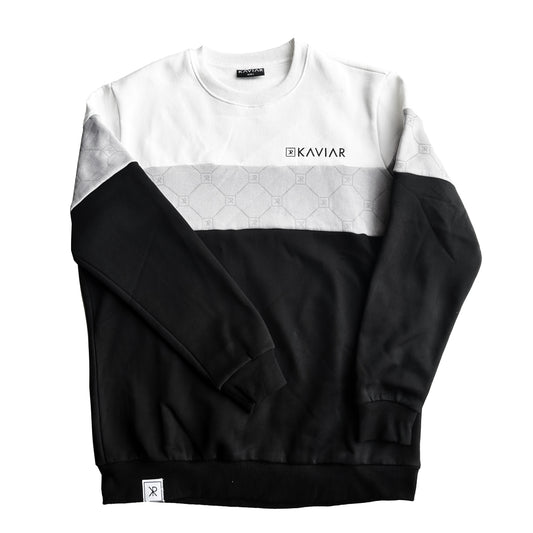 Kaviar - Colorblock Crewneck Sweatshirt